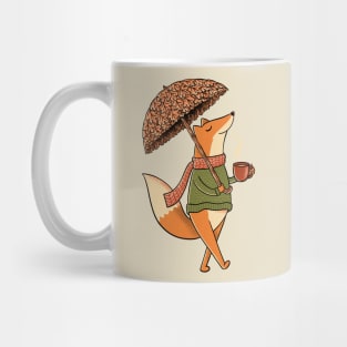 Cozy Fox and umbrella Mug